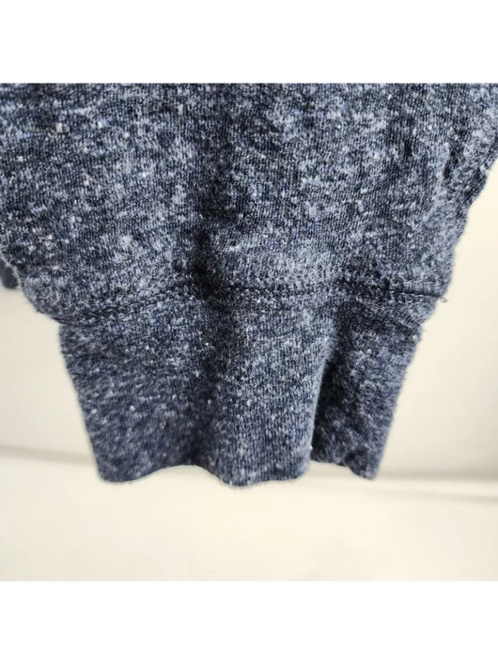 J Crew Shirt Mens Large Blue Knit Goods L/S Henley